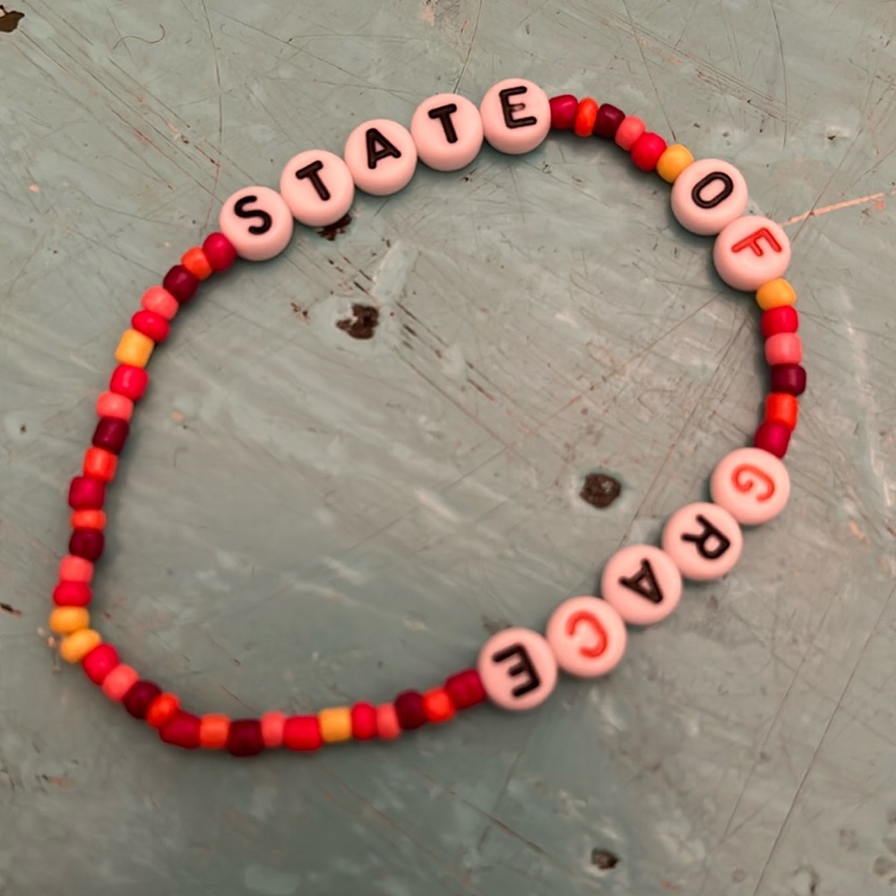 Taylor Swift Red Friendship Bracelet “State Of Grace”